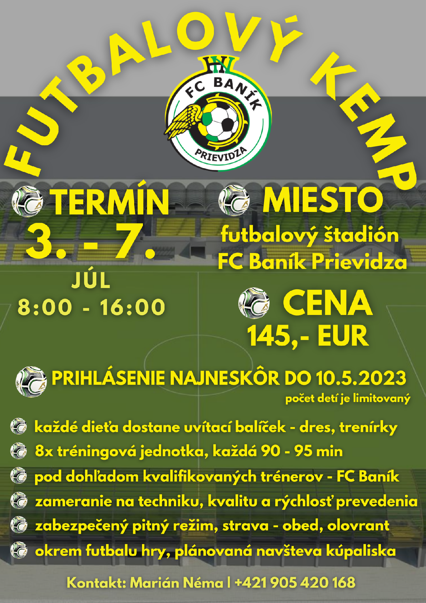 obr: Futbalový kemp FC Baník Prievidza
